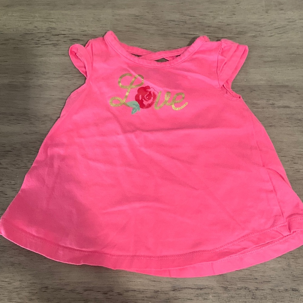 (5/$10) Love tee 3-6M